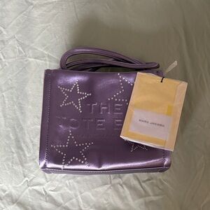 Marc Jacobs Metallic Purple Star Tote